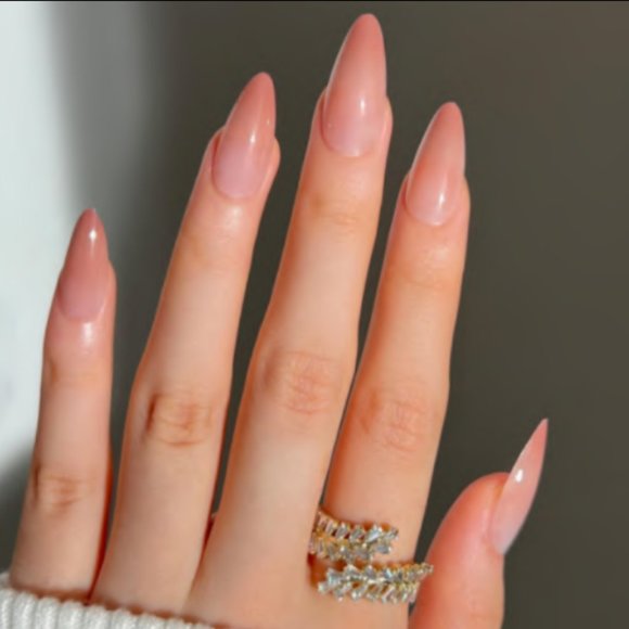 *BOGO* Light Brown Gradient Press-on Nails - Picture 1 of 6